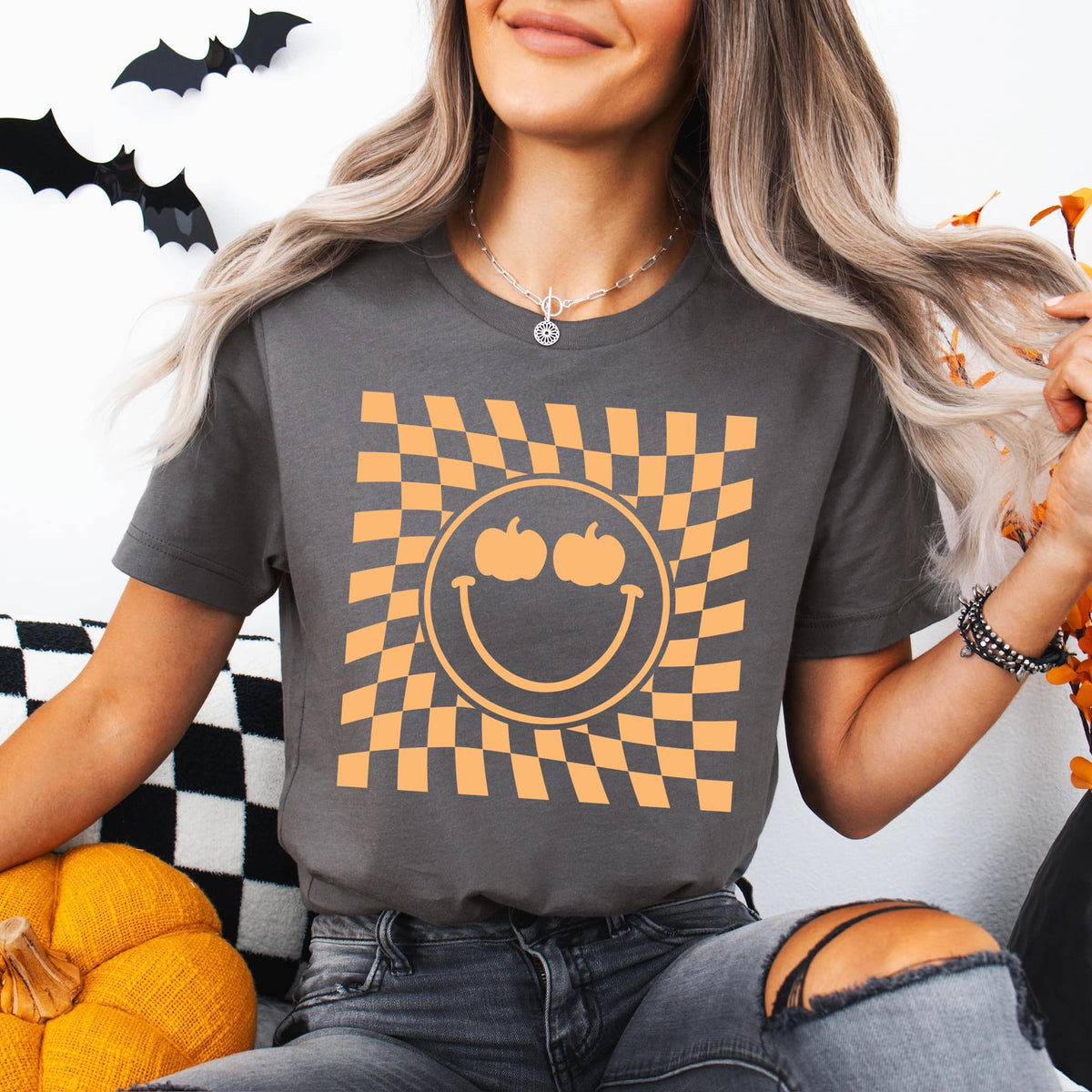 Checkered Retro Pumpkin