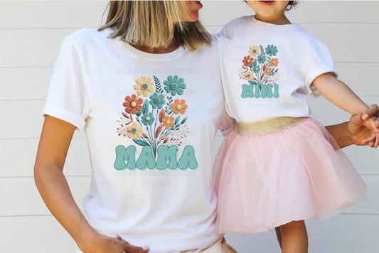 Mama and Mini Floral Set