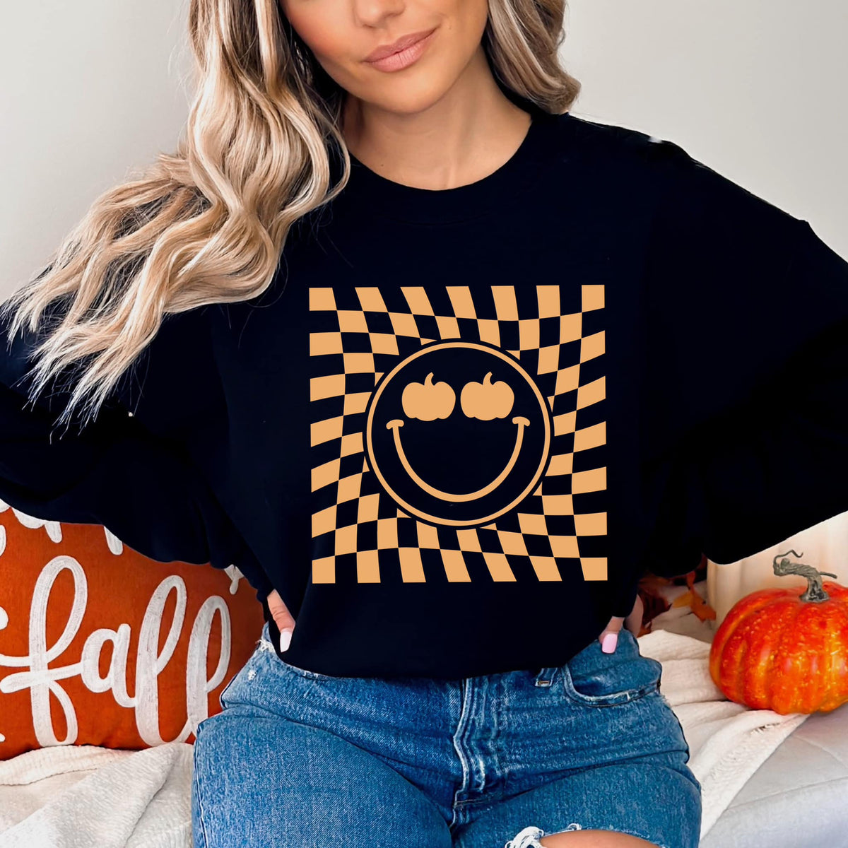 Checkered Retro Pumpkin