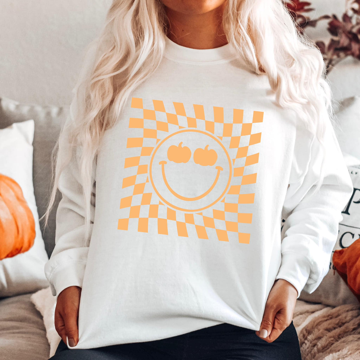 Checkered Retro Pumpkin